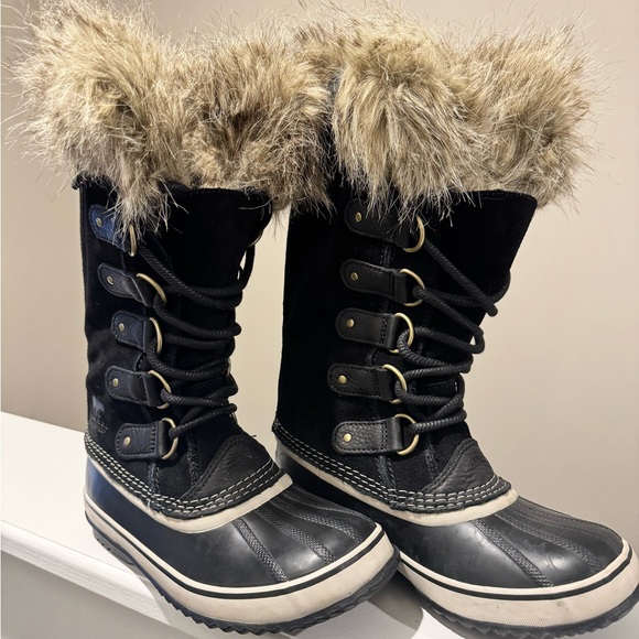 Sorel Joan of Arctic Black Snow Boots 6.5 - Picture 6 of 7